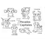 Dibujo para colorear Los 7 Pecados Capitales Para Pintar Y Colorear Dibujo De Los 7 Pecados Mortales 7pecadoscapitales 1.lujuria 2.gula 3.avaricia 4.pereza 5.ira 6.envidia 7.soberbia
