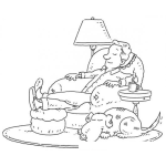 Dibujo para colorear Dibujo De La Pereza Para Pintar Y Colorear Pecado Capital
