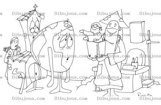 Dibujo para colorear La Tierra Esta Enferma Dibujo Del Mundo Enfermo Para Pintar Y Colorear