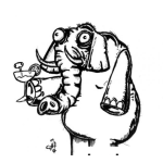 Dibujo para colorear Dibujo De Elefante Tomando Una Margarita Para Pintar Y Colorear