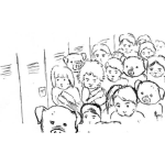 Dibujo para colorear Estudiantes Cochinos Dibujo De Ninos Y Puercos En La Escula Para Pintar Y Colorear