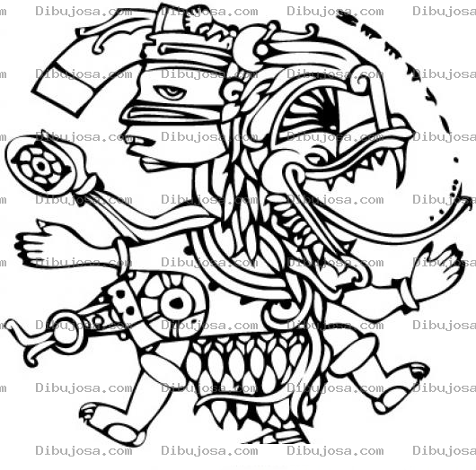 Dibujo para colorear Dibujomaya Para Pintar Y Colorear Un Dibujo Maya
