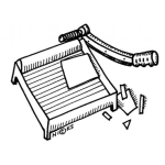 Dibujo para colorear Guillotina De Papeles Dibujo De Una Guillotina Para Cortar Papel
