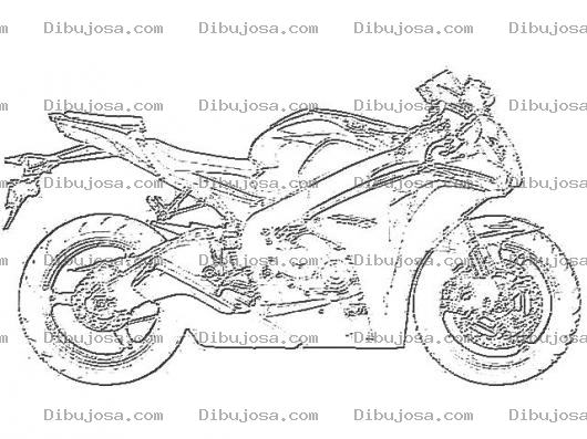 Dibujo para colorear Dibujo De Honda Cbr Para Pintar Y Colorear Cbr600