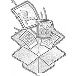 Dibujo para colorear Dibujo De Dropbox Para Pintar Y Colorear
