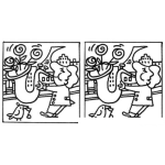 Dibujo para colorear Encuentre Las Diferencias Para Pintar Y Colorear Dibujos Con Diferencias
