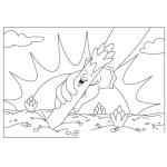 Dibujo para colorear Esparrago Feliz Para Pintar Y Colorear Dibujo De Un Esparrago Arrancado Por Una Mano