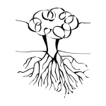 Dibujo para colorear Raiz De Arbol Para Pintar Y Colorear