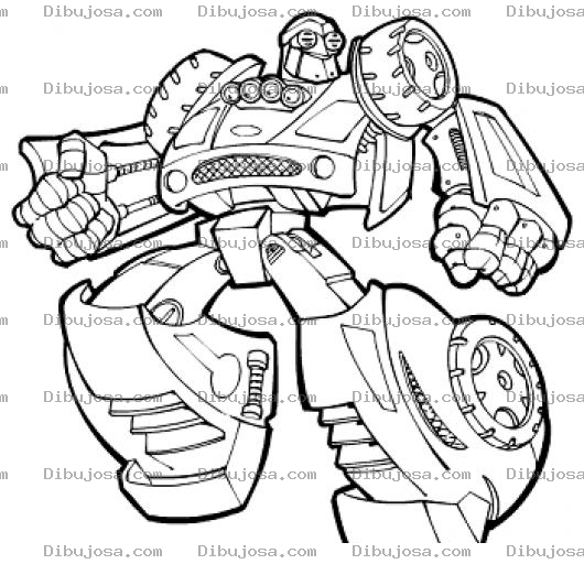 Dibujo para colorear Dibujo De Robot Transformer Para Pintar Y Colorear