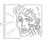 Dibujo para colorear Mujerllorando dibujo del llanto de una mujer para colorear