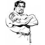 Dibujo para colorear Dibujo De Silvester Stallone Viejo Pero Musculoso Para Pintar Y Colorear