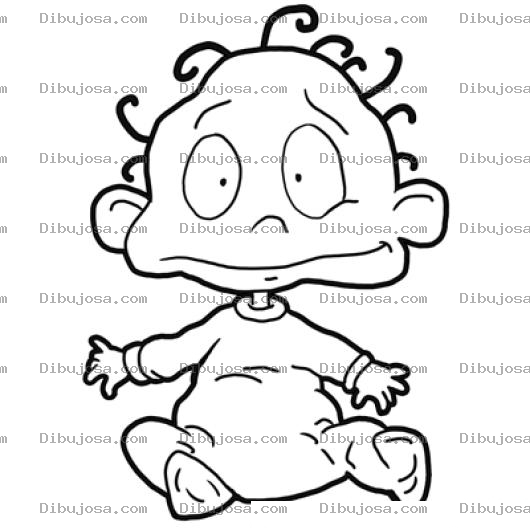 Dibujo para colorear Carlitos De Los Rugrats Para Pintar Y Colorear