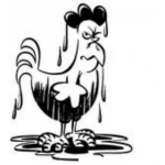 Dibujo para colorear Elgallomojado Dibujo De Con El Gallo Mojado Para Pintar Y Colorear