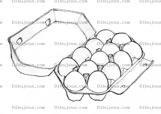 Dibujo para colorear Trece Huevos Para Pintar Y Colorear Dibujo De Carton De 13 Huevos