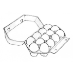 Dibujo para colorear Trece Huevos Para Pintar Y Colorear Dibujo De Carton De 13 Huevos