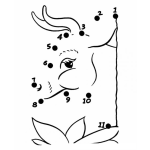 Dibujo para colorear Dibujo De Conectar 10 Puntos Para Pintar Y Colorear