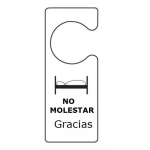 Dibujo para colorear Marbete De No Molestar Y Colgar En Las Puertas