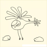 Dibujo para colorear Dibujo De Helicoptero Con Patas Para Pintar Y Colorear