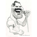 Dibujo para colorear Dibujo De Fredy Mercury Cantante De Queen Para Pintar Y Colorear