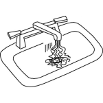 Dibujo para colorear Fregadora Lava Platos Para Pintar Y Colorear