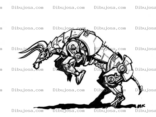 Dibujo para colorear Toro Transformer Dibujo De Toro Robot Para Pintar Y Colorear