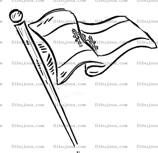 Dibujo para colorear Dibujo De La Bandera De Espana Para Pintar Y Colorear Bandera Espanola