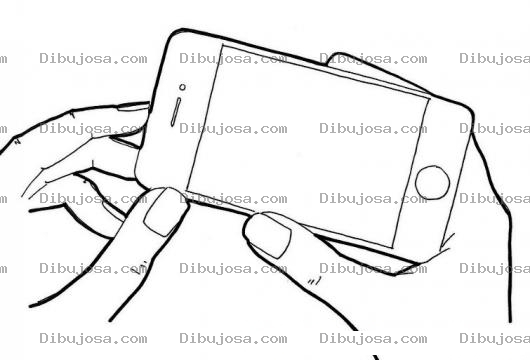Dibujo para colorear Nuevo Iphone5 Ios6 Dibujo Del Iphone 5 Para Pintar Y Colorear Iphone 5s Similar Al Iphone4 O Iphone 4s