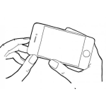 Dibujo para colorear Nuevo Iphone5 Ios6 Dibujo Del Iphone 5 Para Pintar Y Colorear Iphone 5s Similar Al Iphone4 O Iphone 4s