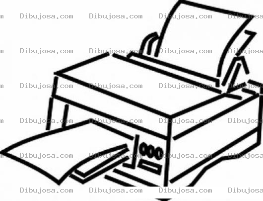 Dibujo para colorear Dibujo De Impresora Para Pintar Y Colorear