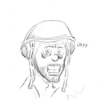Dibujo para colorear Soldado Ahuevado Para Pintar Y Colorear Soldado Miedoso Y Atemorizado