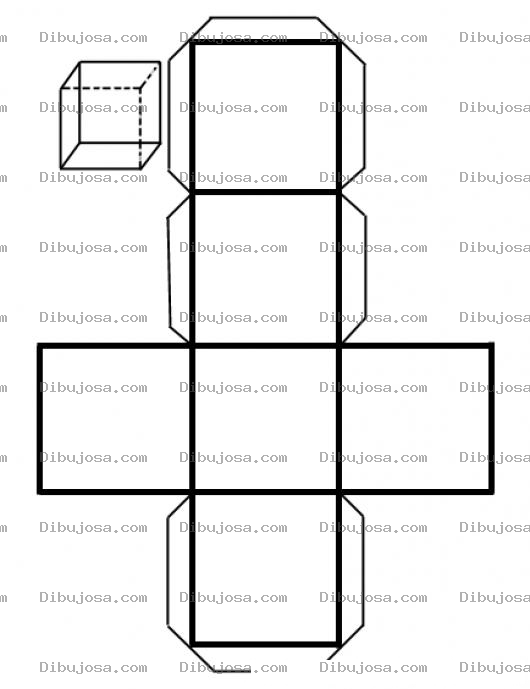 Dibujo para colorear Cubo De Papel Recortable Para Imprimir Cortar Pintar Y Pegar Con Pegamento Ideal Para Hacer Un Dado 3d