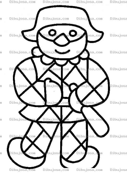 Dibujo para colorear Elalerquin Dibujo De Alerquin Para Pintar Y Colorear Alerkin Con Antifaz Antifas