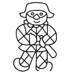 Dibujo para colorear Elalerquin Dibujo De Alerquin Para Pintar Y Colorear Alerkin Con Antifaz Antifas