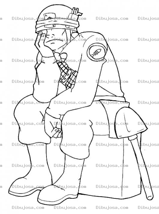 Dibujo para colorear Soldado Aburrido Por Falta De Accion Para Pintar Y Colorear