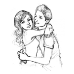 Dibujo para colorear Mi Primer Amor Dibujo De Novios Adolescentes Para Pintar Y Colorear Noviecitos Jovensitos