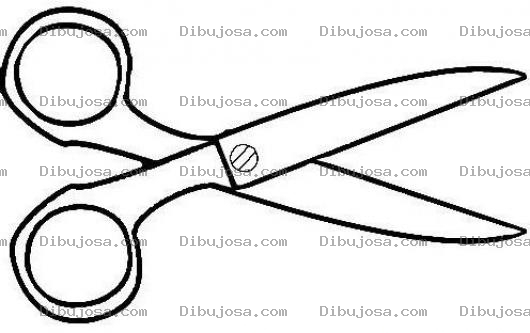 Dibujo para colorear Dibujo De Tijeras Para Pintar Y Colorear Una Tijera Tijerita Tijereta Tigera