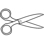 Dibujo para colorear Dibujo De Tijeras Para Pintar Y Colorear Una Tijera Tijerita Tijereta Tigera