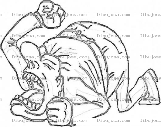 Dibujo para colorear Hombre Llorando Dibujo De Viejo Berrinchudo Haciendo Berrinche Para Pintar Y Colorear El Lamento De Un Hombre