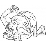 Dibujo para colorear Hombre Llorando Dibujo De Viejo Berrinchudo Haciendo Berrinche Para Pintar Y Colorear El Lamento De Un Hombre