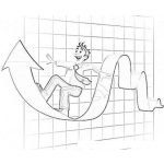 Dibujo para colorear Dibujo De Broker Corredor De Bolsa Navegando En La Curva De Mercado Fluctuante Para Pintar Y Colorear Experto En Forex