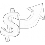 Dibujo para colorear El Dolar Va Para Arriba Dibujo De La Subida Del Dolar Para Pintar Y Colorear Que El Signo Del Dolar Sube