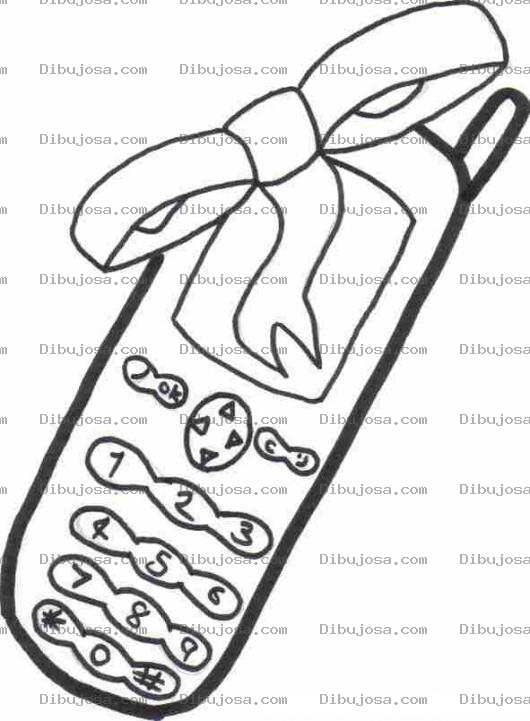 Dibujo para colorear Regalo Celular Dibujo Para Pintar Y Colorear Un Celular Para Regalar