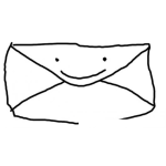 Dibujo para colorear Dibujo De Sobre Para Pintar Y Colorear Sobre De Correo