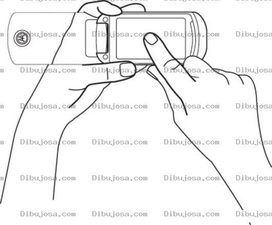 Dibujo para colorear Touch Screen Dibujo De Celular Motorola Con Pantalla Touch Para Pintar Y Colorear Pantalla Tactil