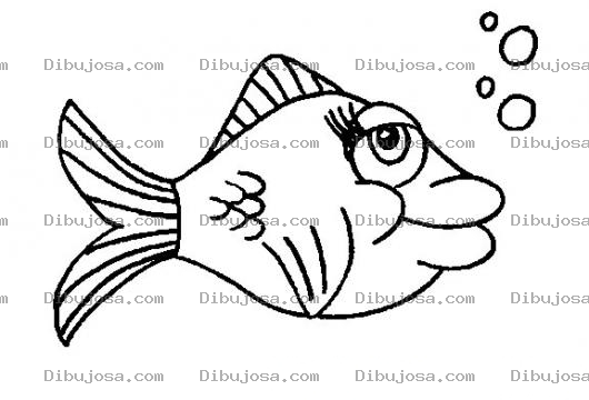 Dibujo para colorear Dibujo De Pescadita Pecesita Sexy Para Pintar Y Colorear