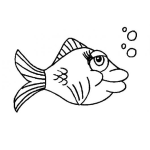Dibujo para colorear Dibujo De Pescadita Pecesita Sexy Para Pintar Y Colorear