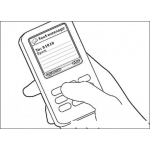 Dibujo para colorear Dibujo De Mensaje De Texto En Celular Para Pintar Y Colorear
