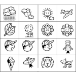 Dibujo para colorear Tarjeta De Dibujitos Y Figuritas Para Pintar Y Colorear