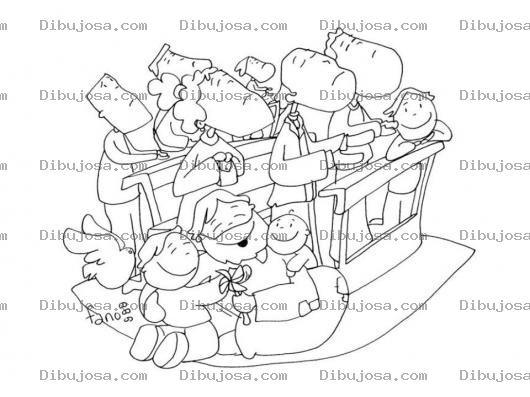 Dibujo para colorear Dibujo De Jesus En La Iglesia Cuando Todos Estan Orando Para Pintar Y Colorear