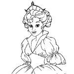 Dibujo para colorear Dibujo De Reina Con Corona Para Pintar Y Colorear Reyna Bonita